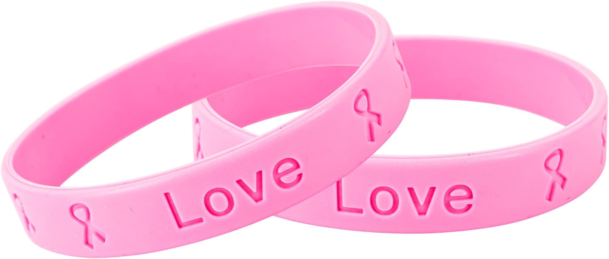 Pink rubber bracelet for girls