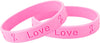 Pink rubber bracelet for girls